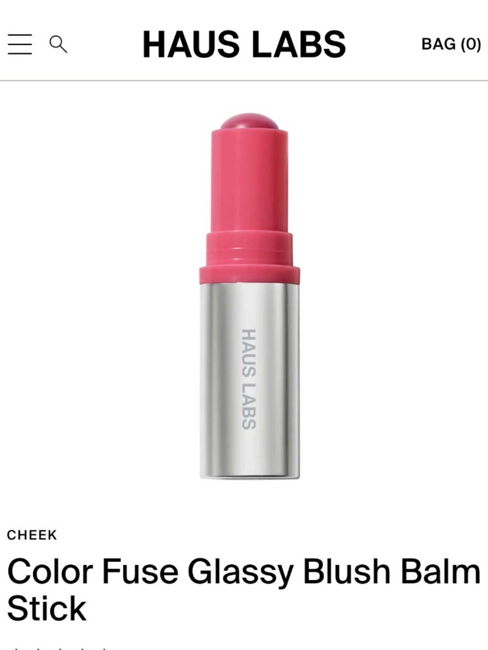Color Fuse Glassy Blush Balm Stick